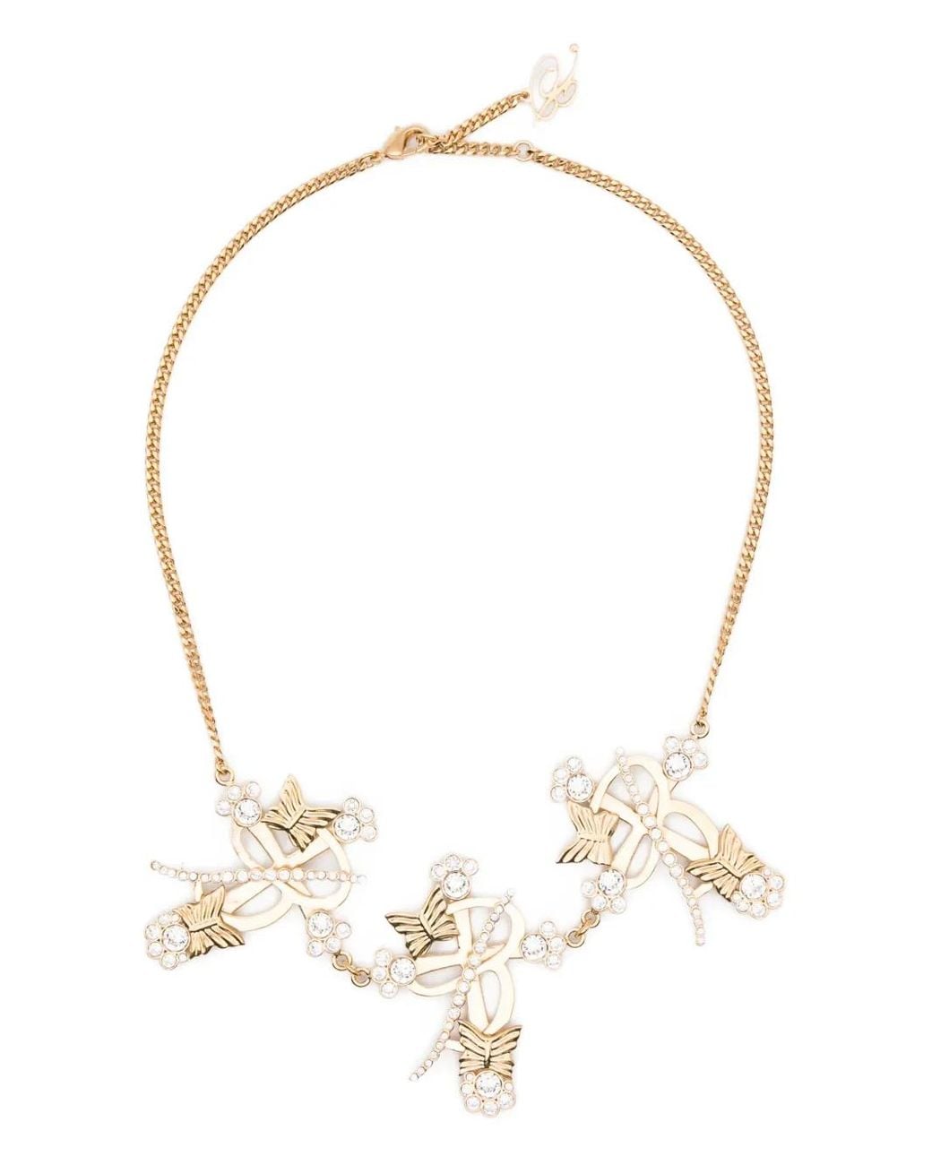 Blumarine Natural Cross Choker