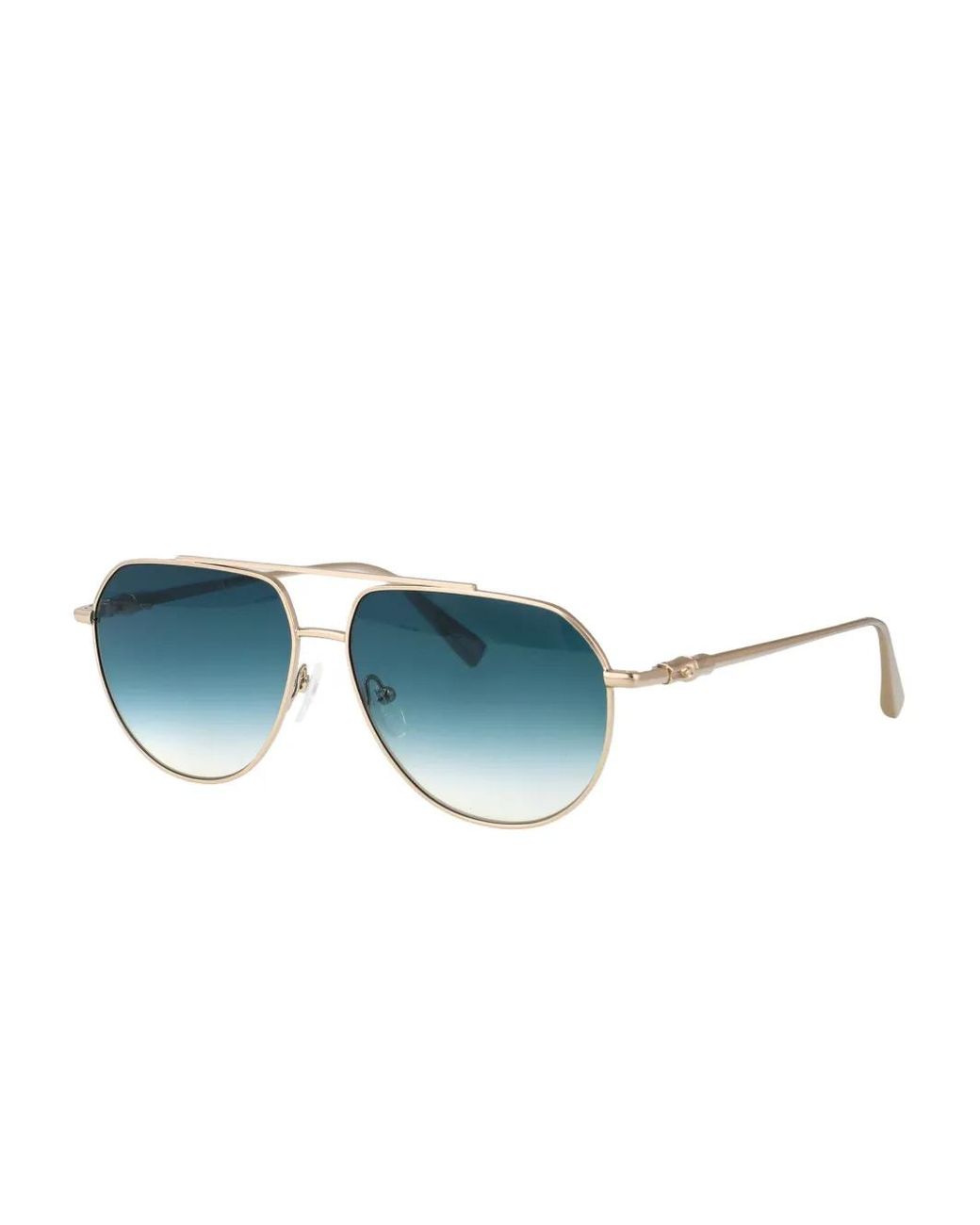 Longchamp Blue Metal-Frame Gradient Sunglasses