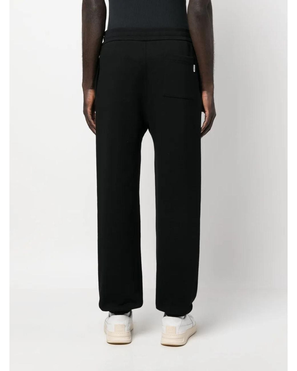 Jil Sander Black Compact Cotton Terry Sweatpants for men