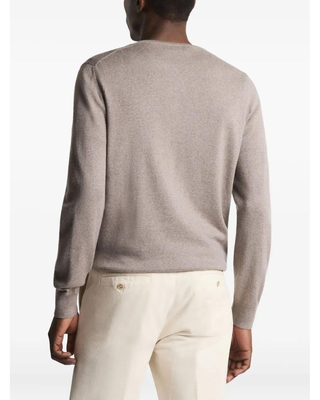 Pull À Col Rond Fay pour homme en coloris Gray