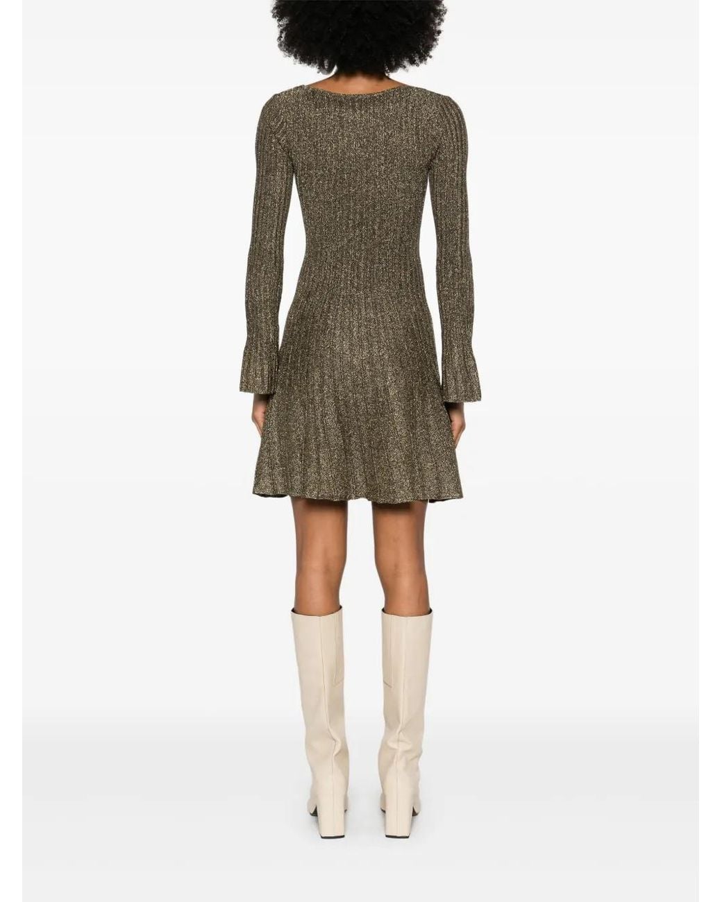 Staud Green Raquel Mini Dress