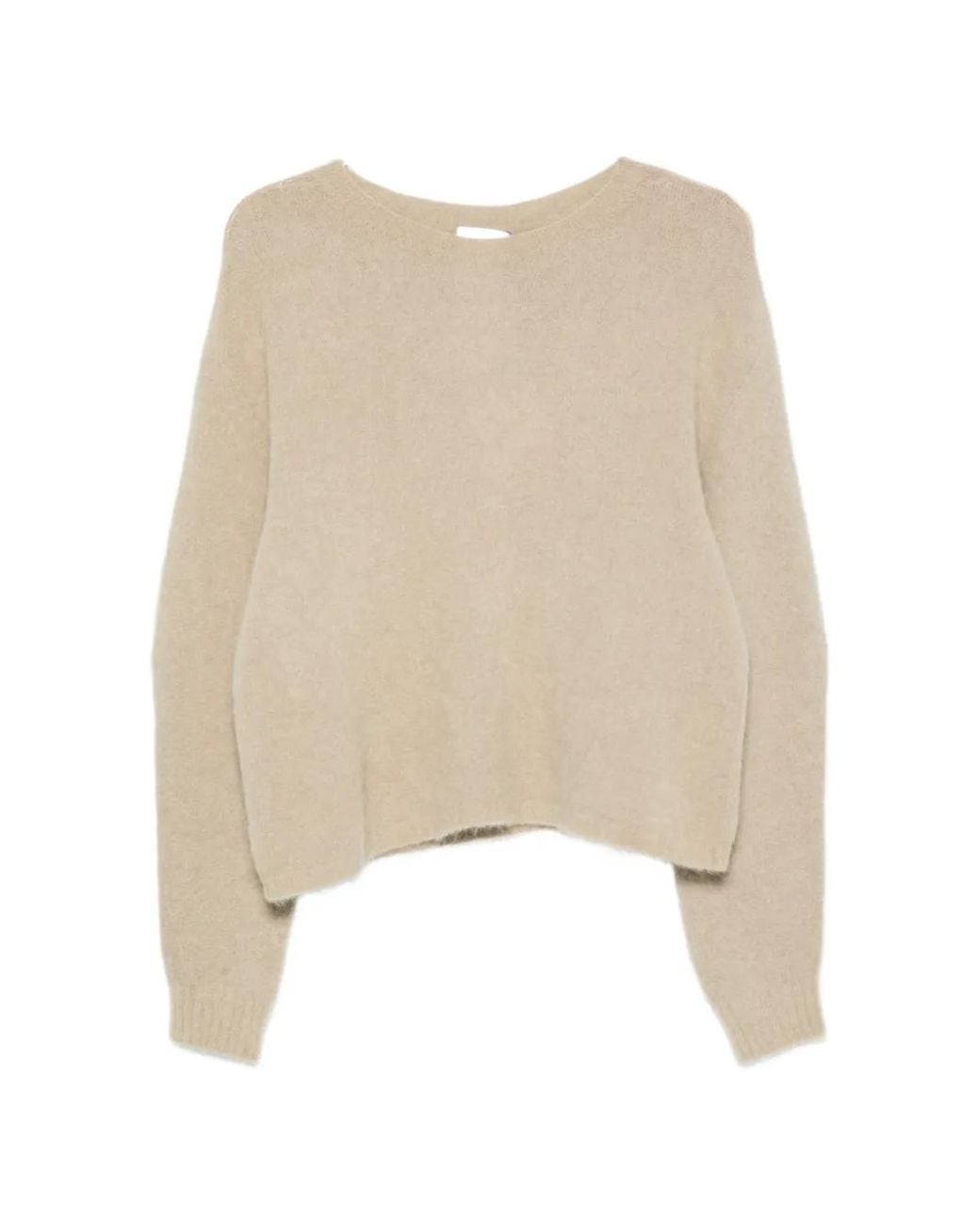 Marella Natural Mllgiunco Crew Neck Knit Sweater