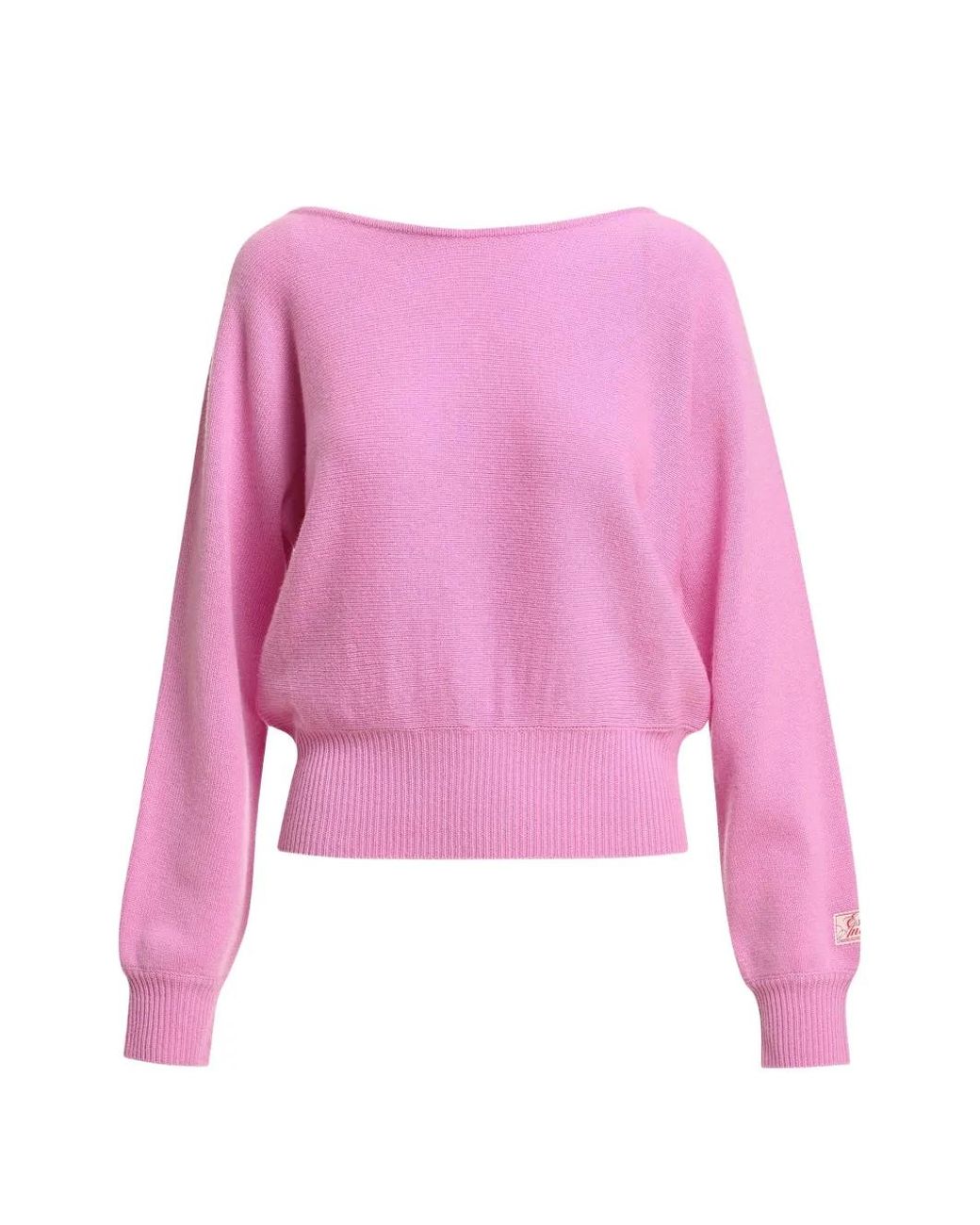 Essentiel Antwerp Pink Kage Batwing-Sleeve V-Neck Sweater