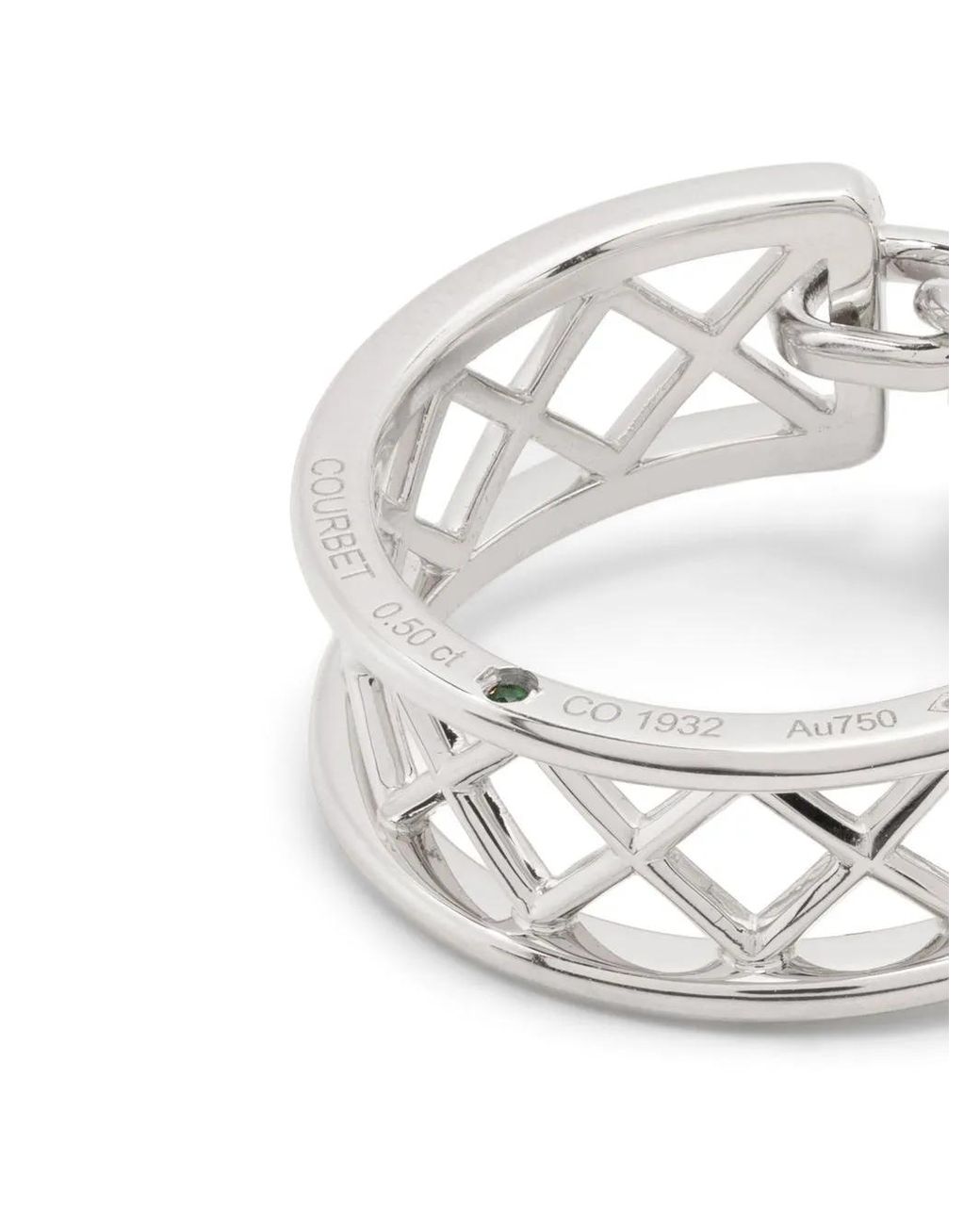 COURBET White 18Kt Recycled Diamond Ring