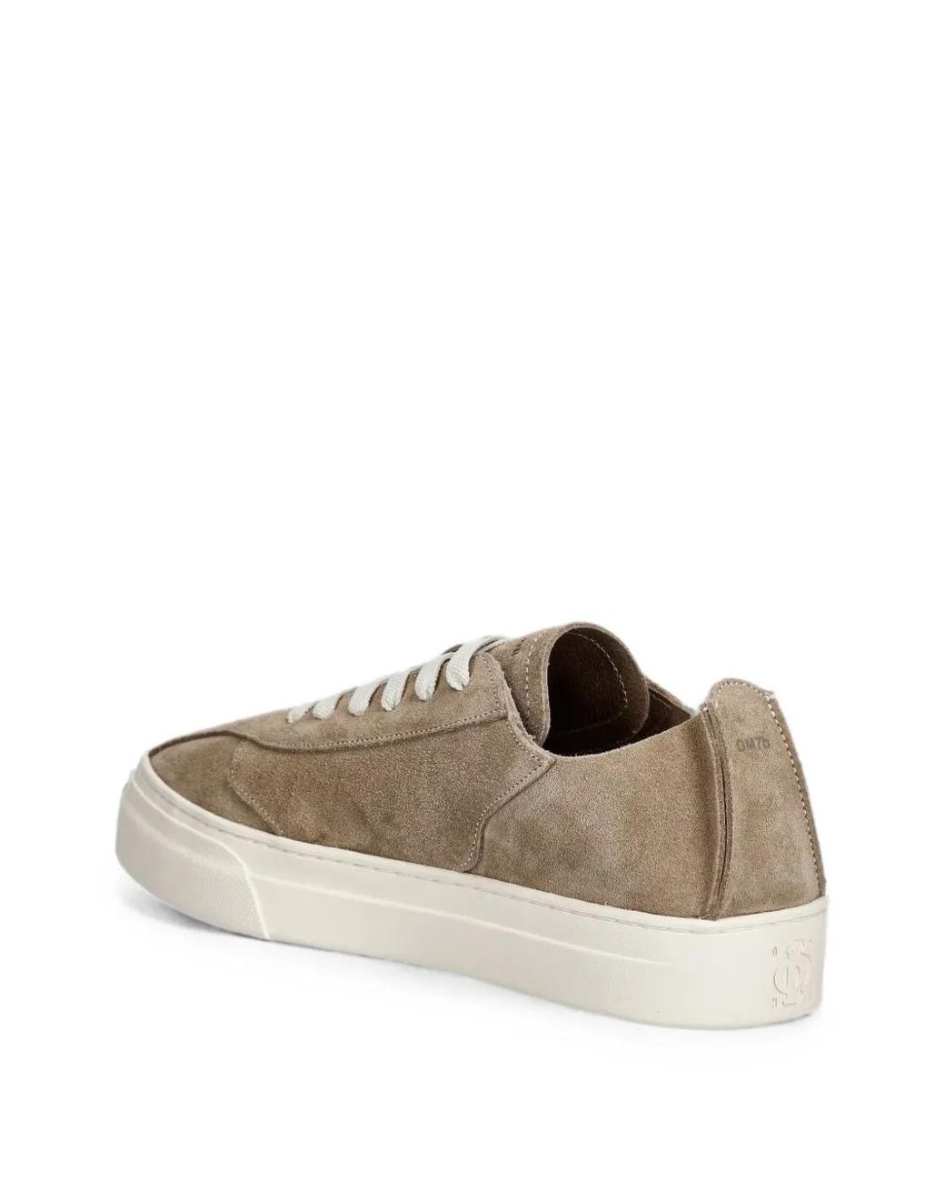 Stepney Workers Club White Reverse Suede Panelled Sneakers for men