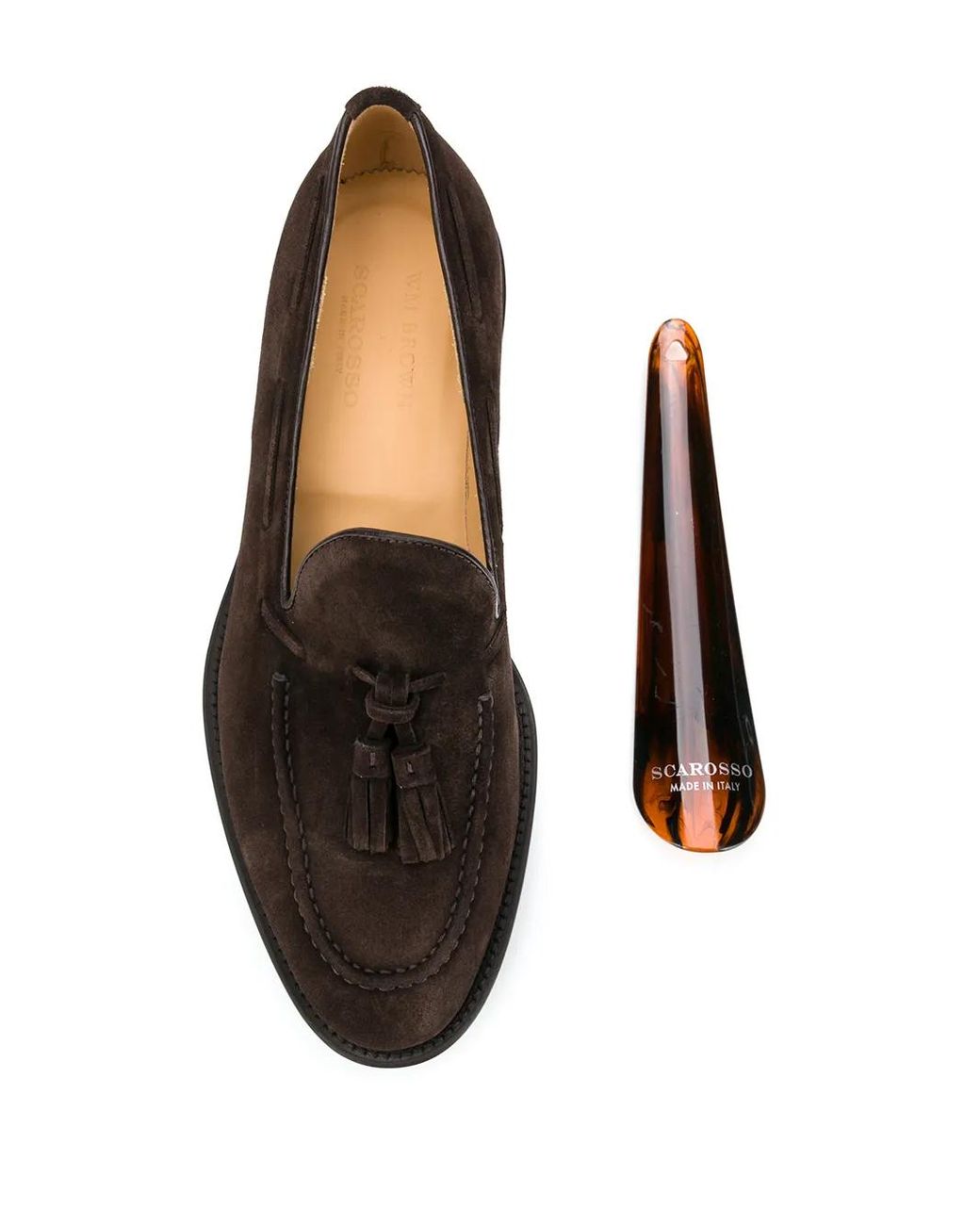 Scarosso Brown William Suede Loafers for men