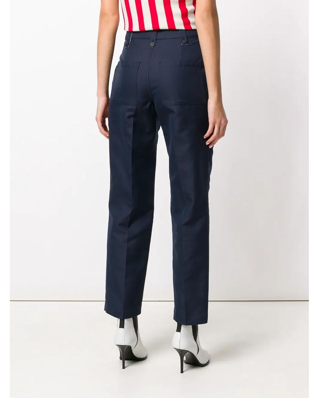 Calvin Klein Blue High Waisted Trousers