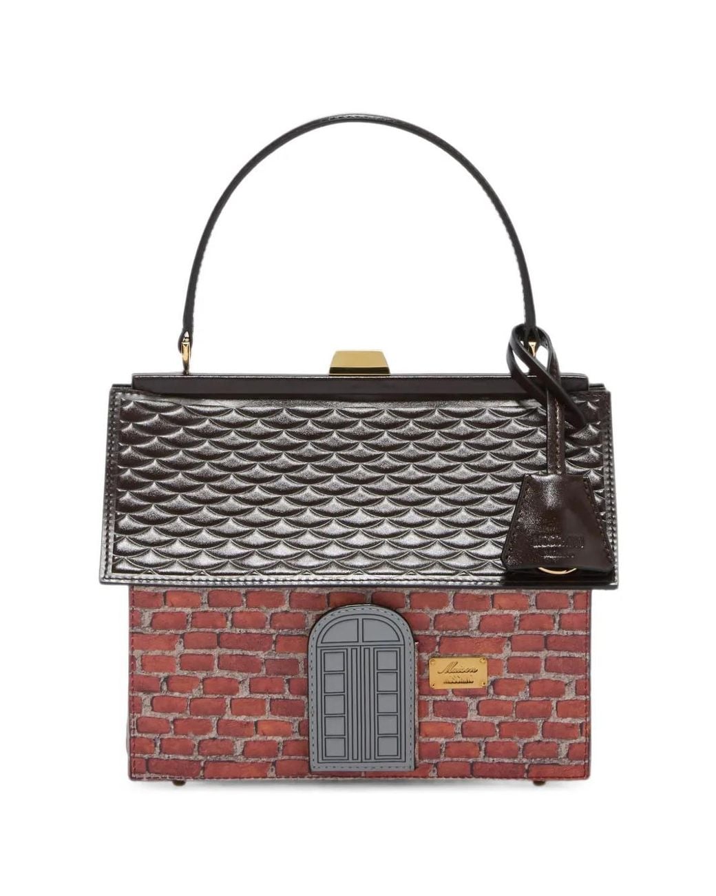 Borsa Tote Casetta di Moschino in Black