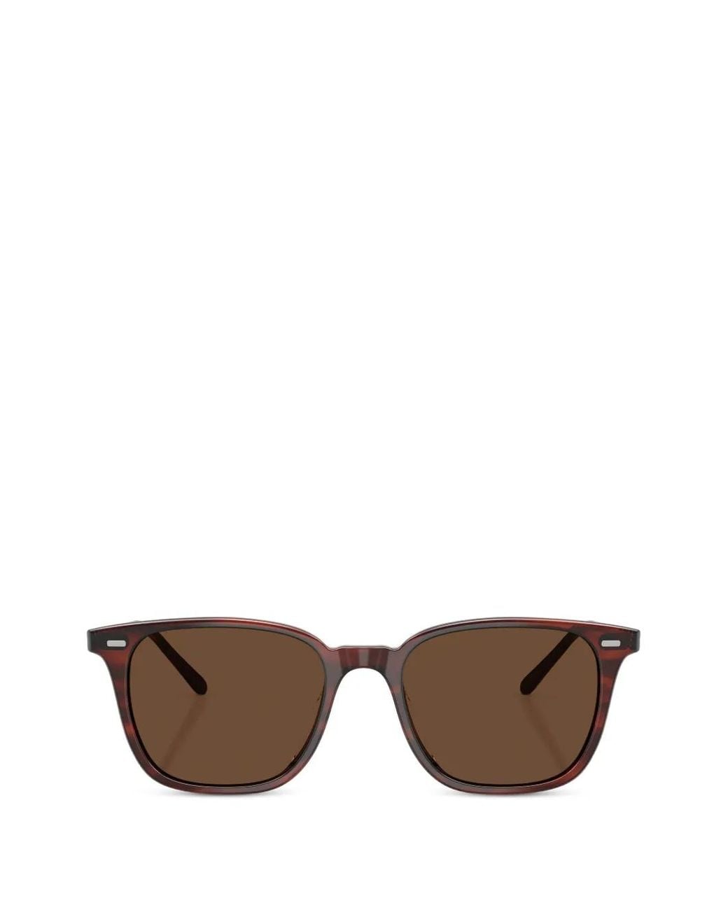 Oliver Peoples Brown Square Frame Sunglasses