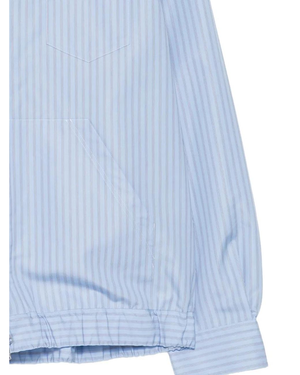 Sacai Blue Striped Jacket for men
