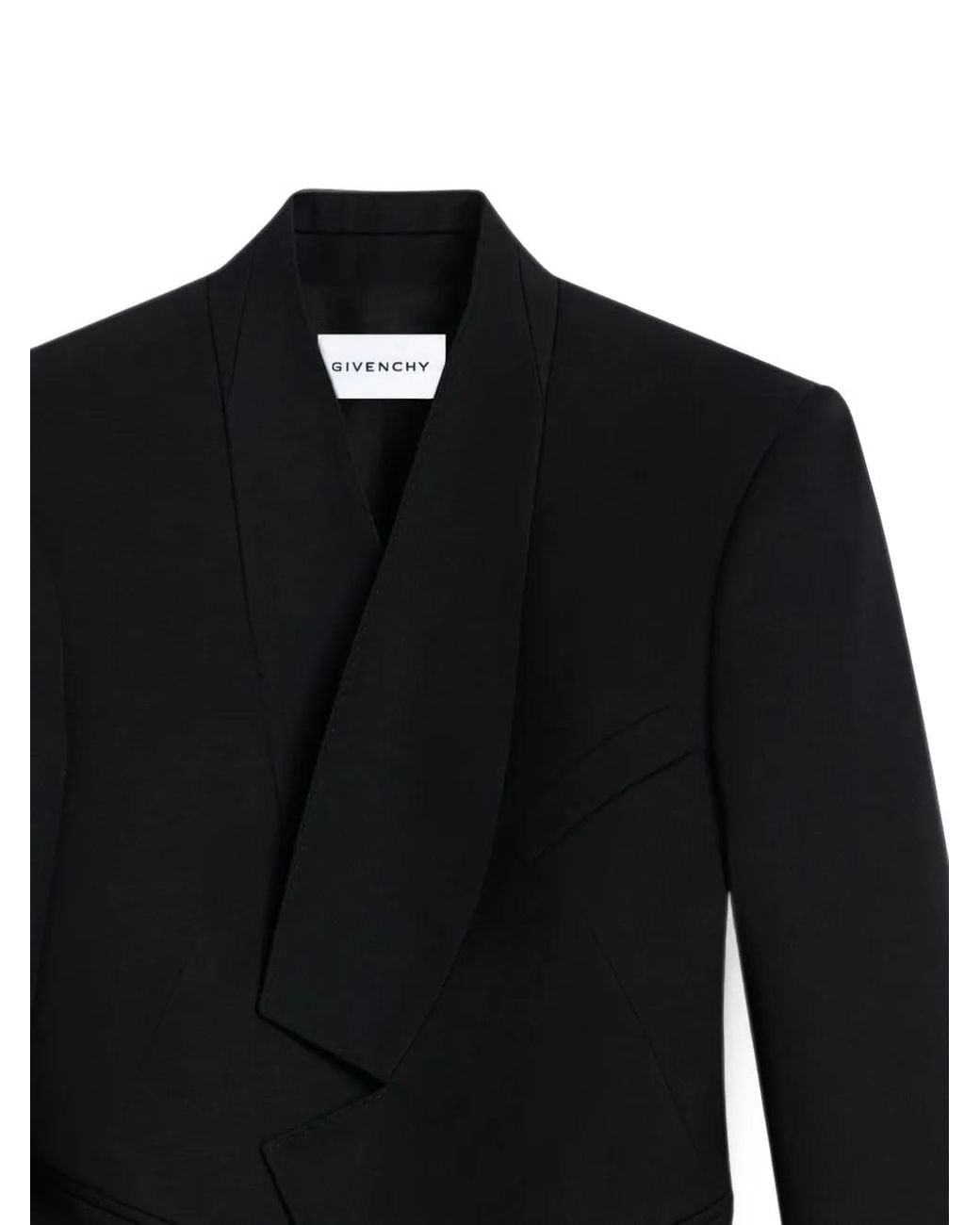 Givenchy Black Reverse Lapel Jacket