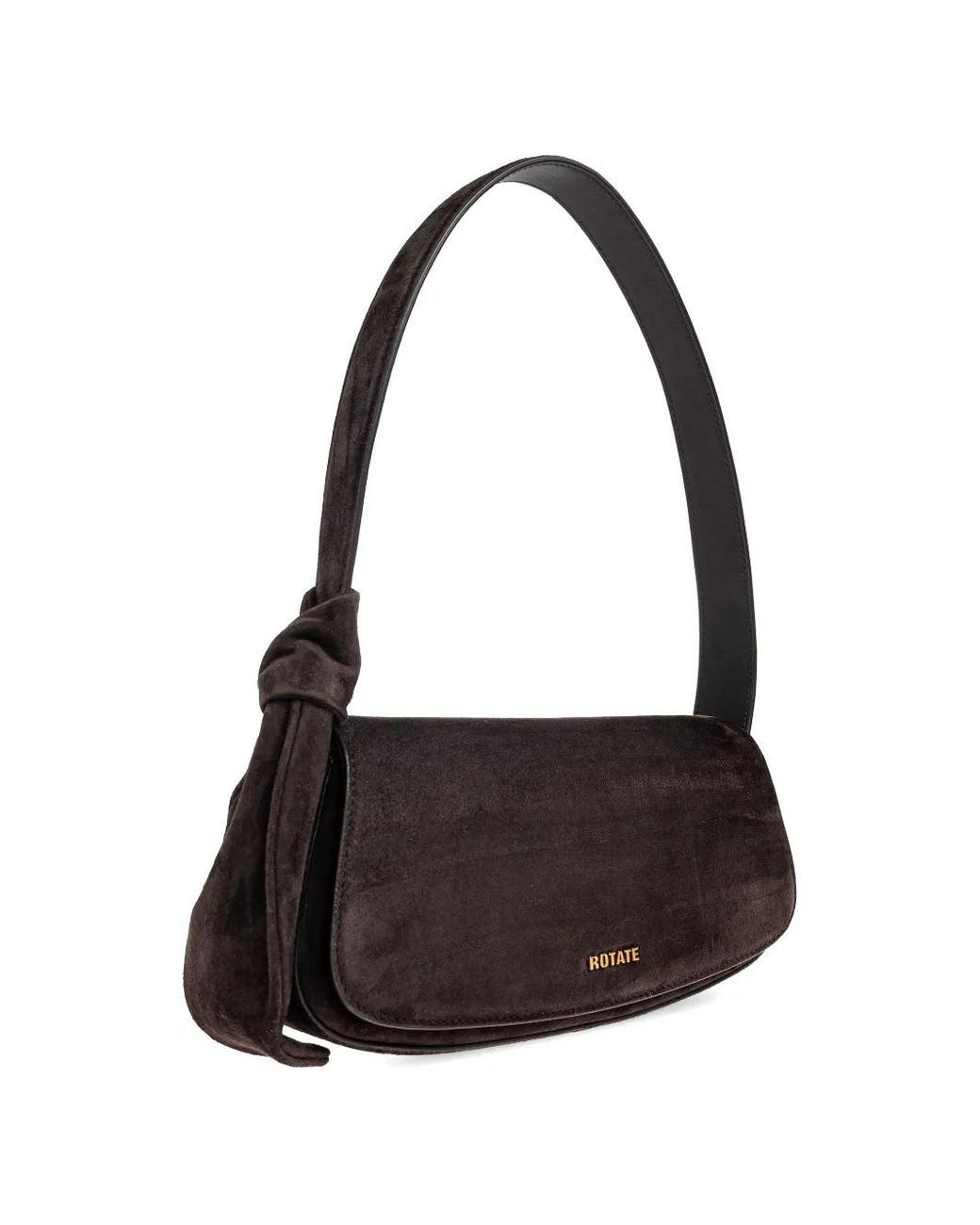 ROTATE BIRGER CHRISTENSEN Black Sac The Scarf En Daim