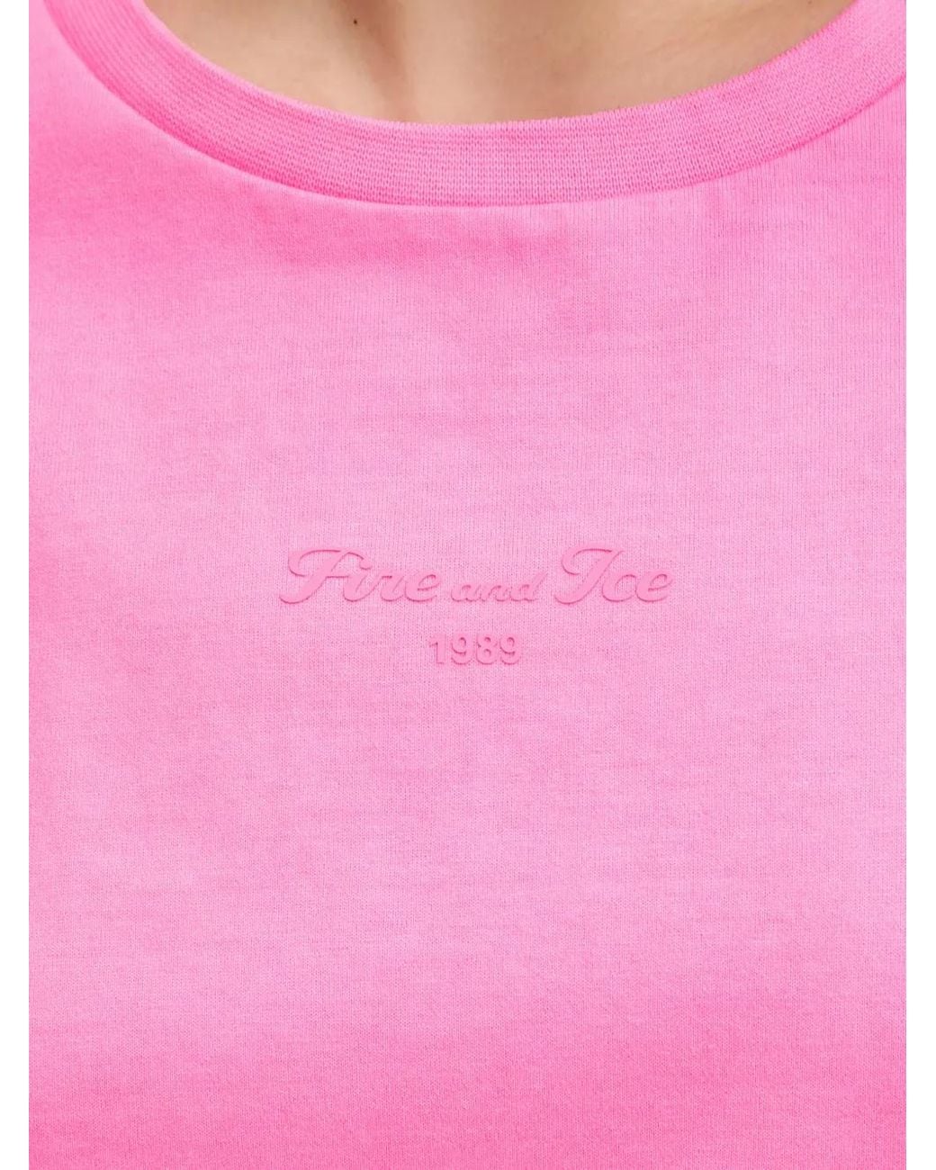 Bogner Fire + Ice Pink T-Shirt Cara À Logo Brodé