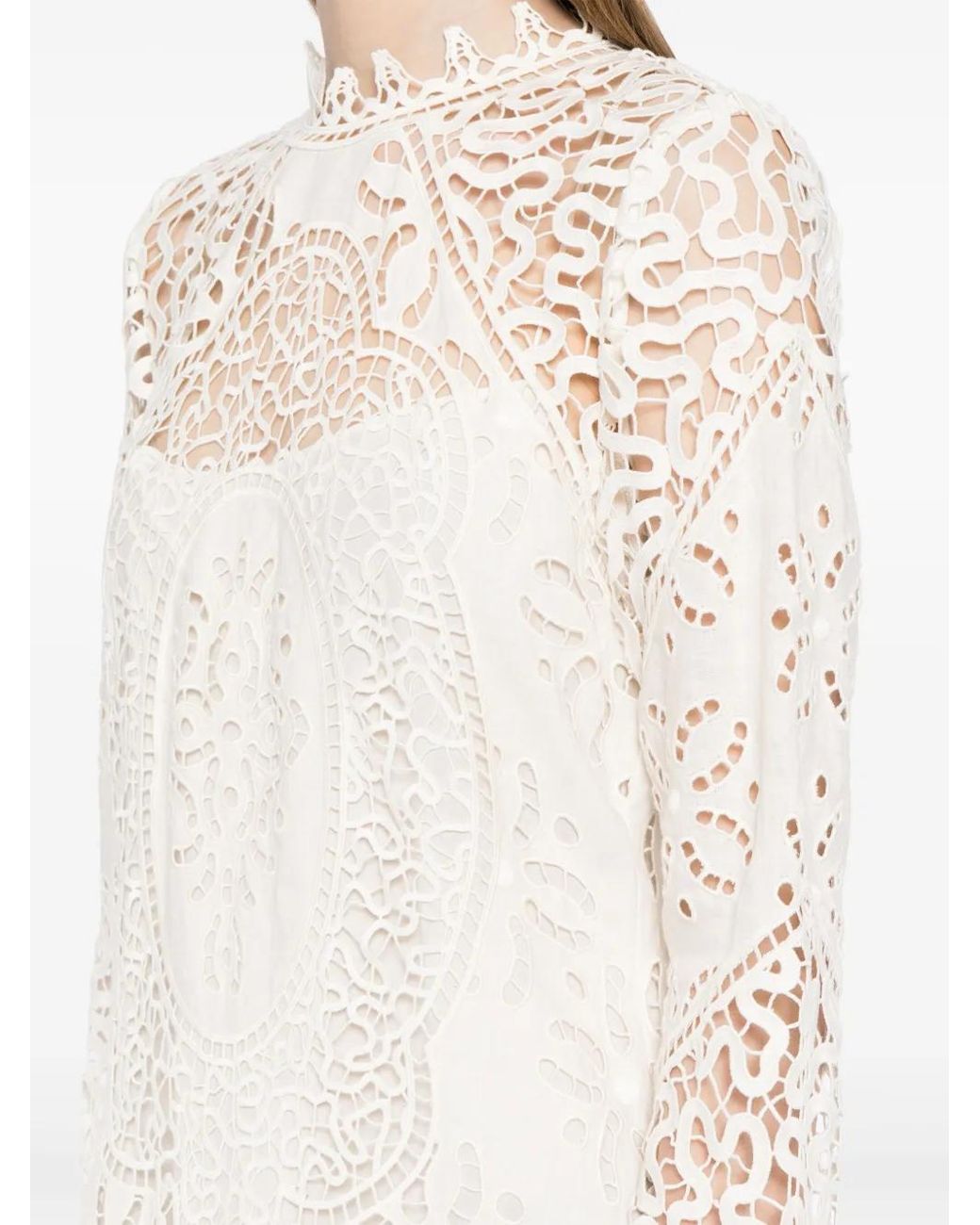 Ulla Johnson Eleni Mini-Jurk in het White