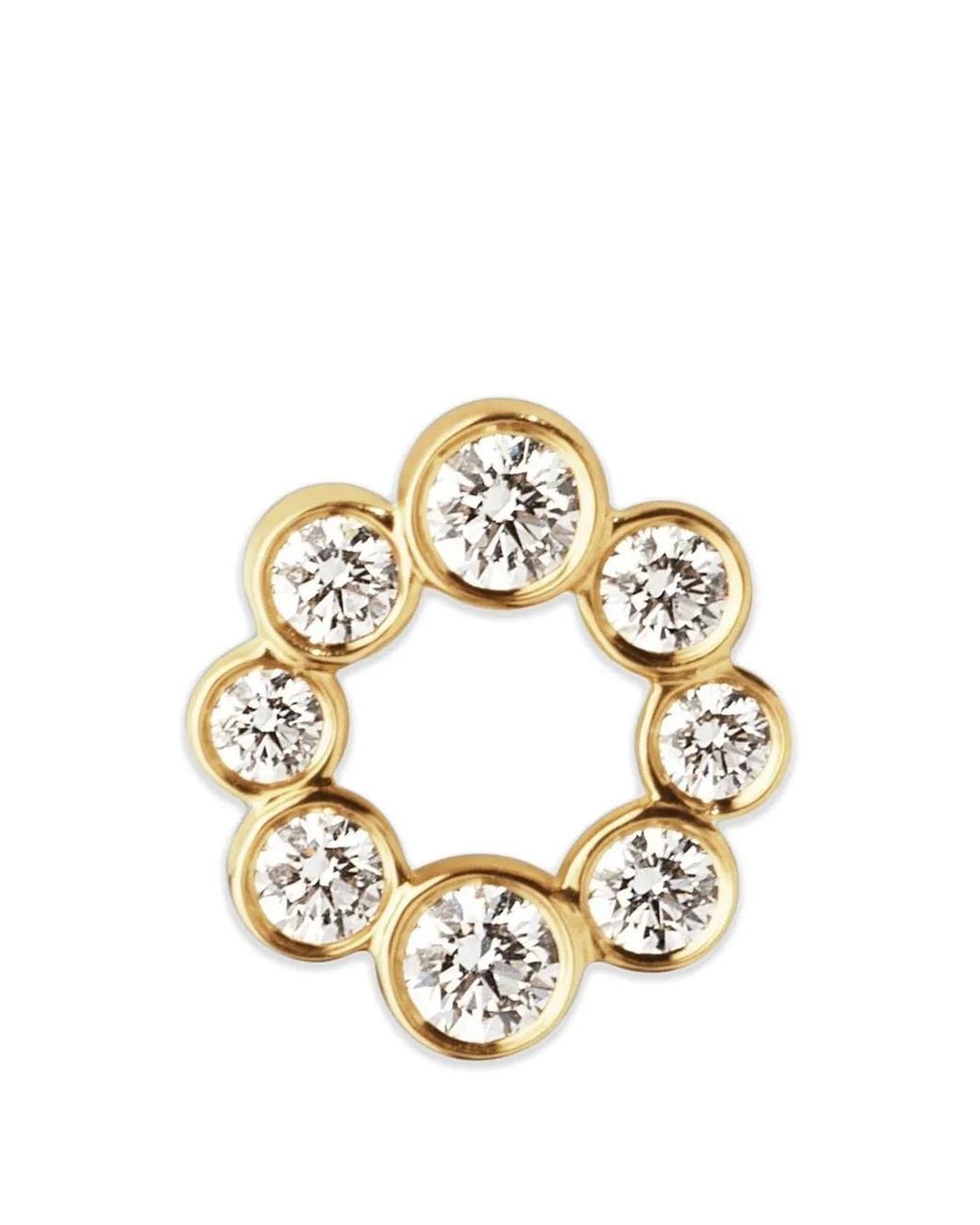 Sophie Bille Brahe Metallic Fleur De Luce Diamond Stud Earrings