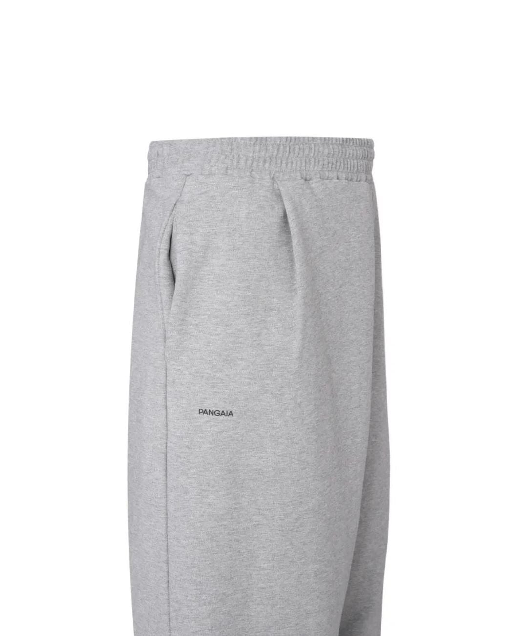PANGAIA Gray Pleated Double-Jersey Track Pants