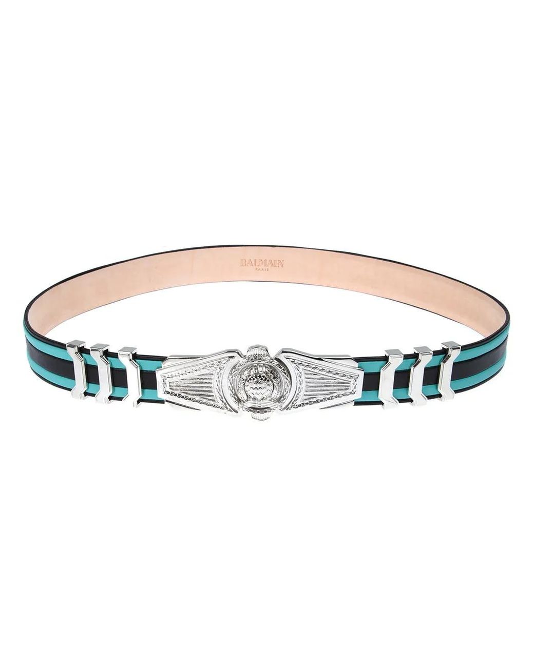 Balmain Multicolor Calf Leather Belt