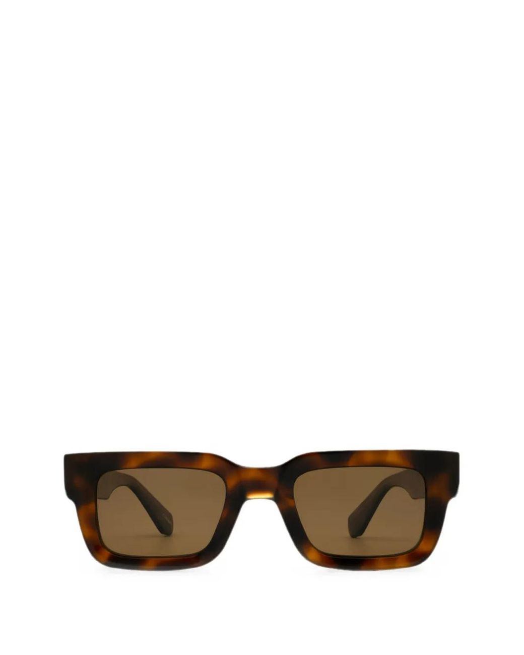 Chimi Brown Tortoiseshell-Effect Square-Frame Sunglasses