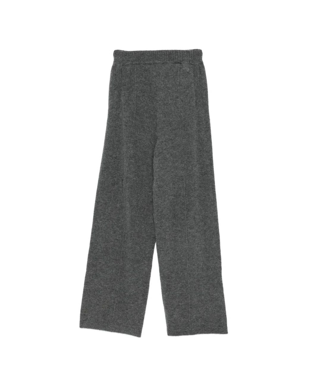 Laneus Gray Fine-Knit Elasticated Trousers for men