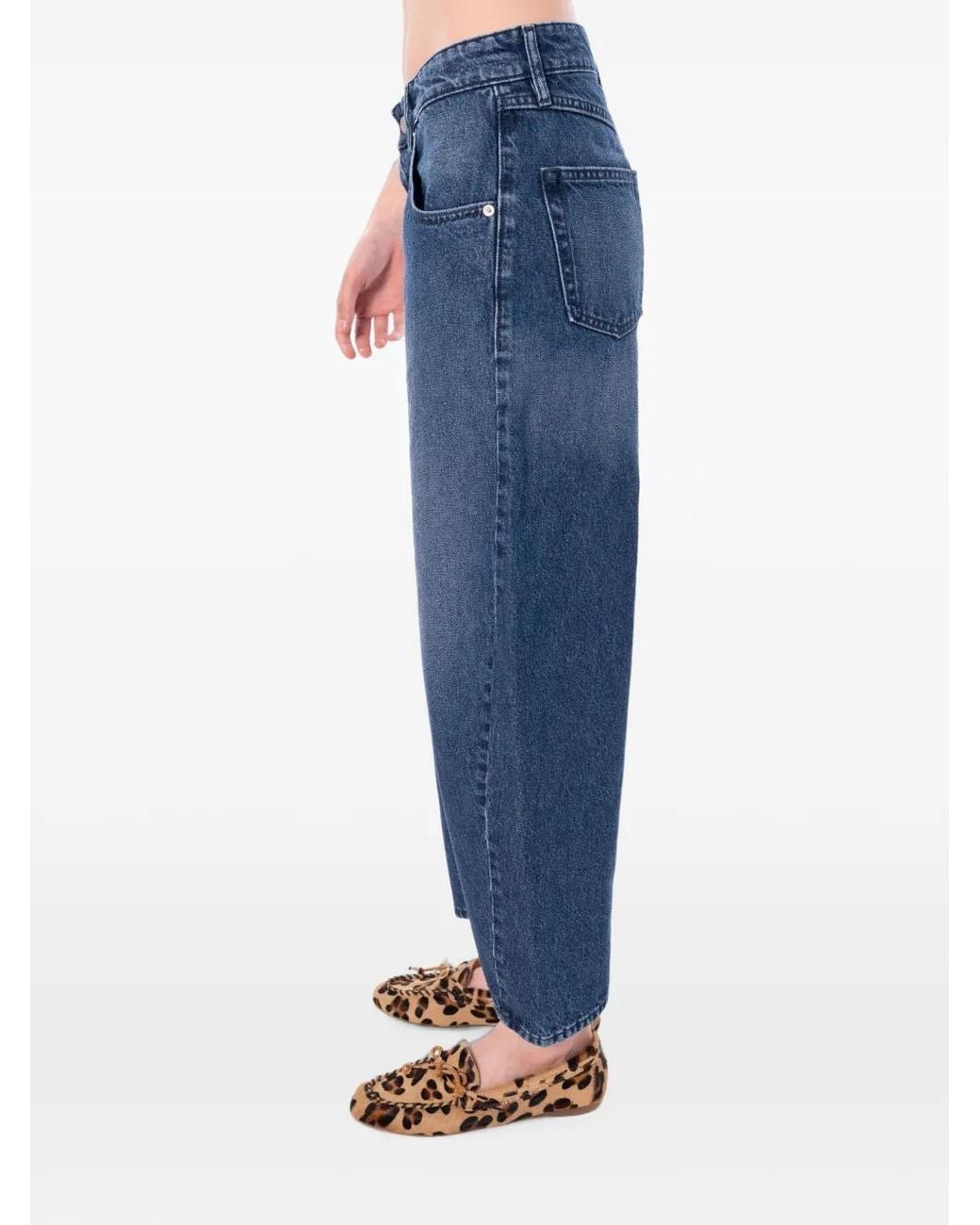 CYCLE Blue Aida Curve-Leg Jeans