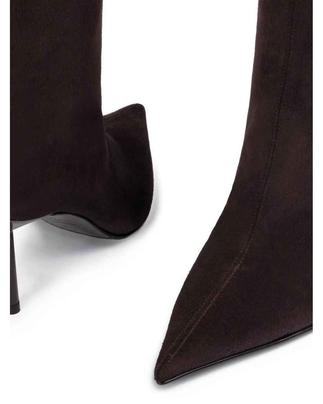 Le Silla Black 80Mm Bella Suede Boots