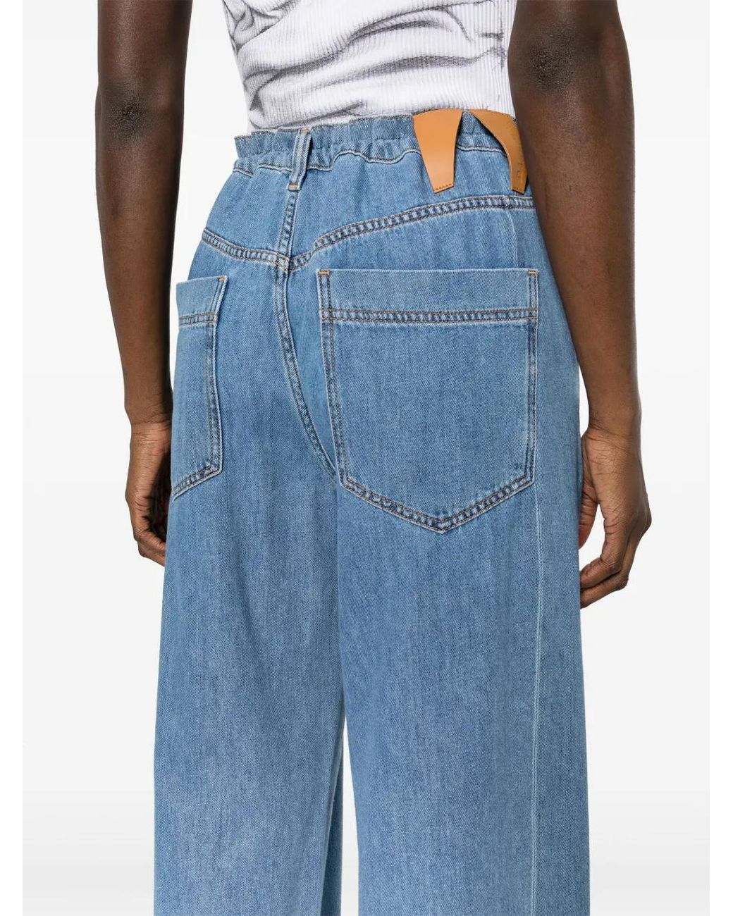 DARKPARK Blue Iris Mid-Rise Wide-Leg Jeans