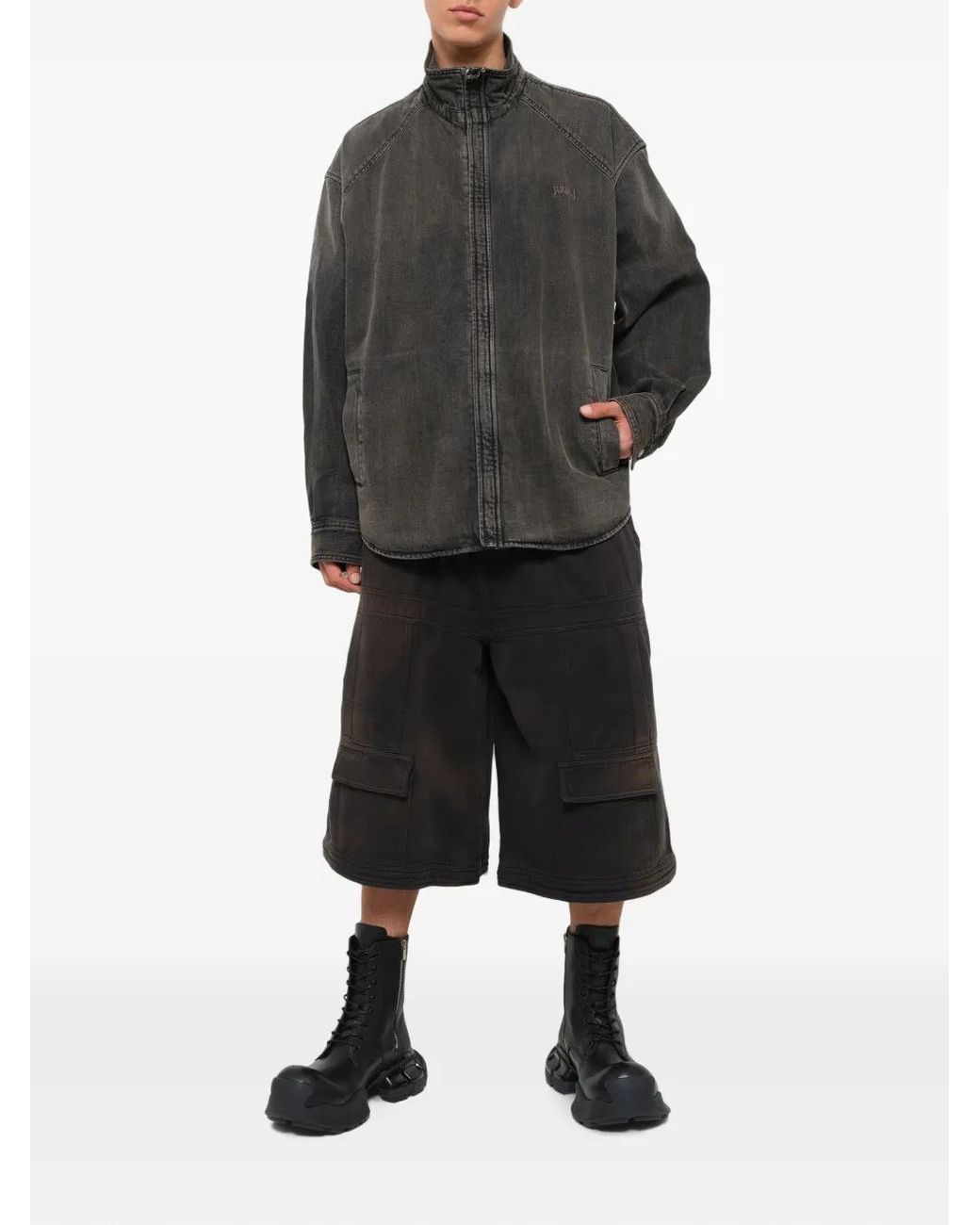 Juun.J Gray Cotton Jacket for men