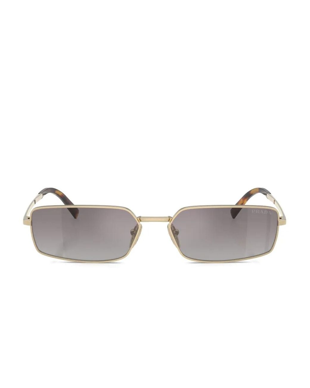 Prada Gray Sonnenbrille Mit Eckigem Gestell
