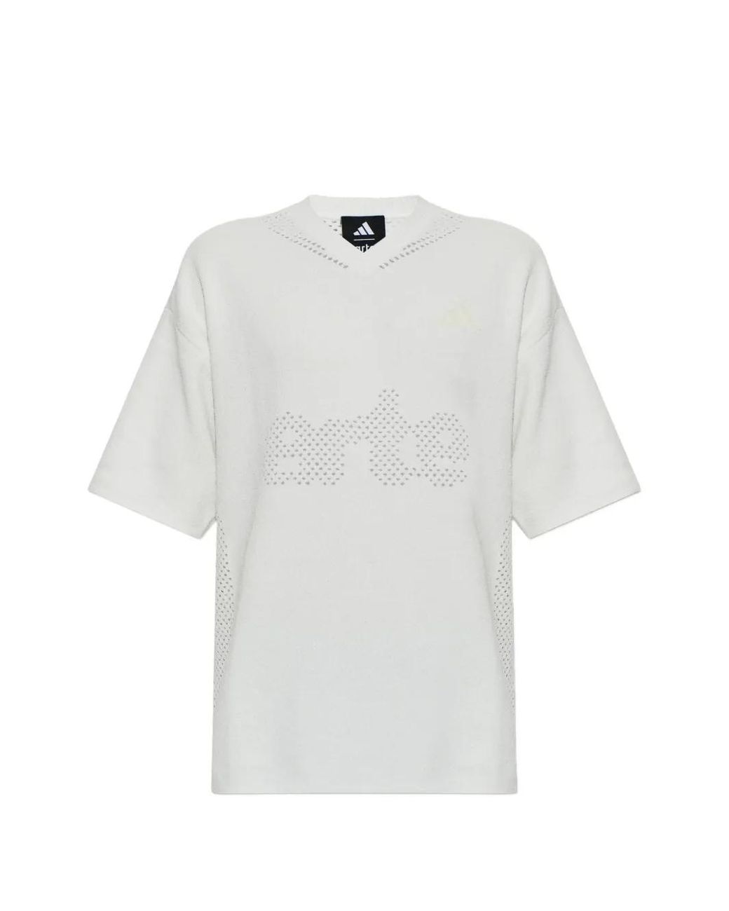 Adidas White X Arte Antwerp Perforated-Logo T-Shirt for men