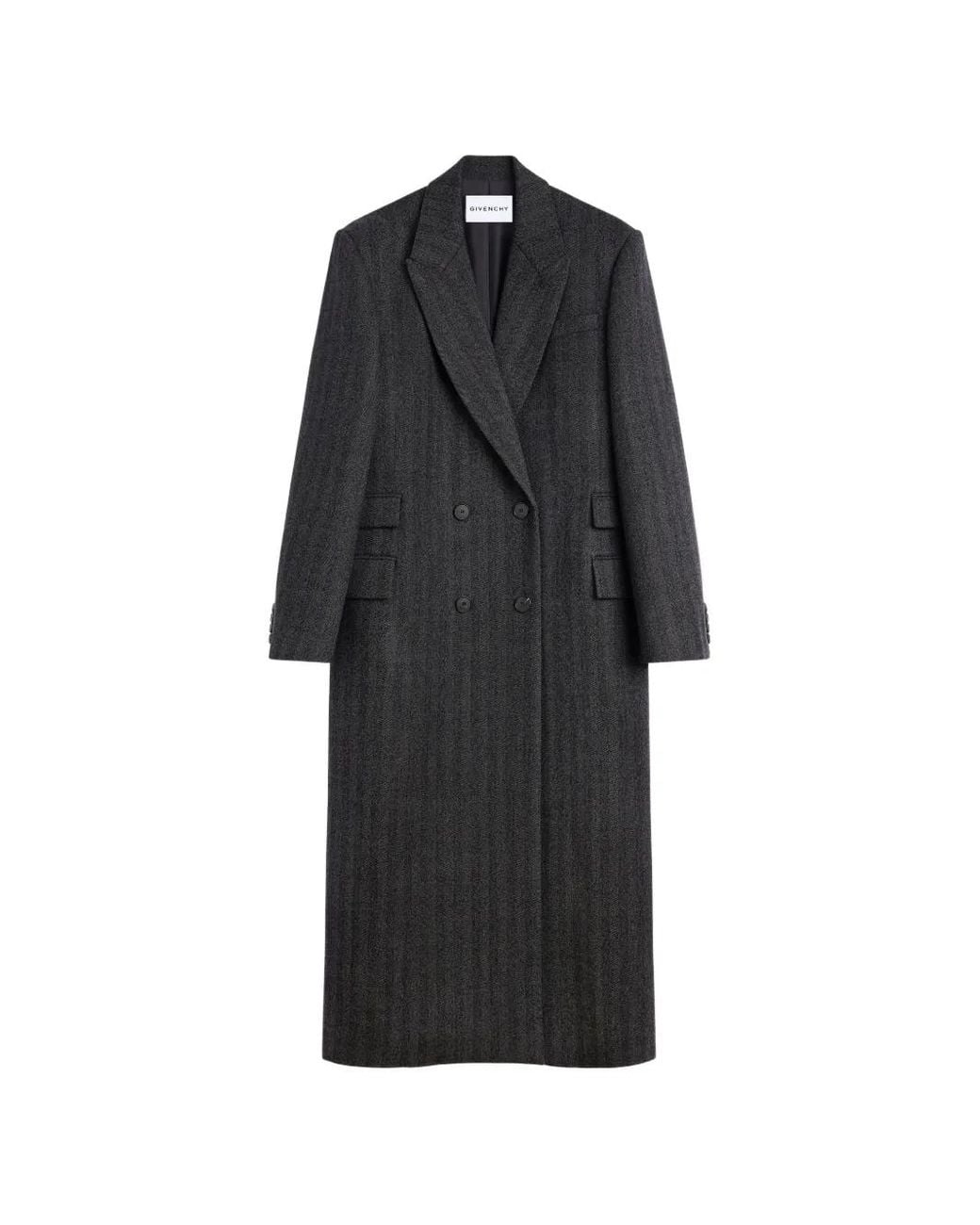 Givenchy Black Long Tailored Coat