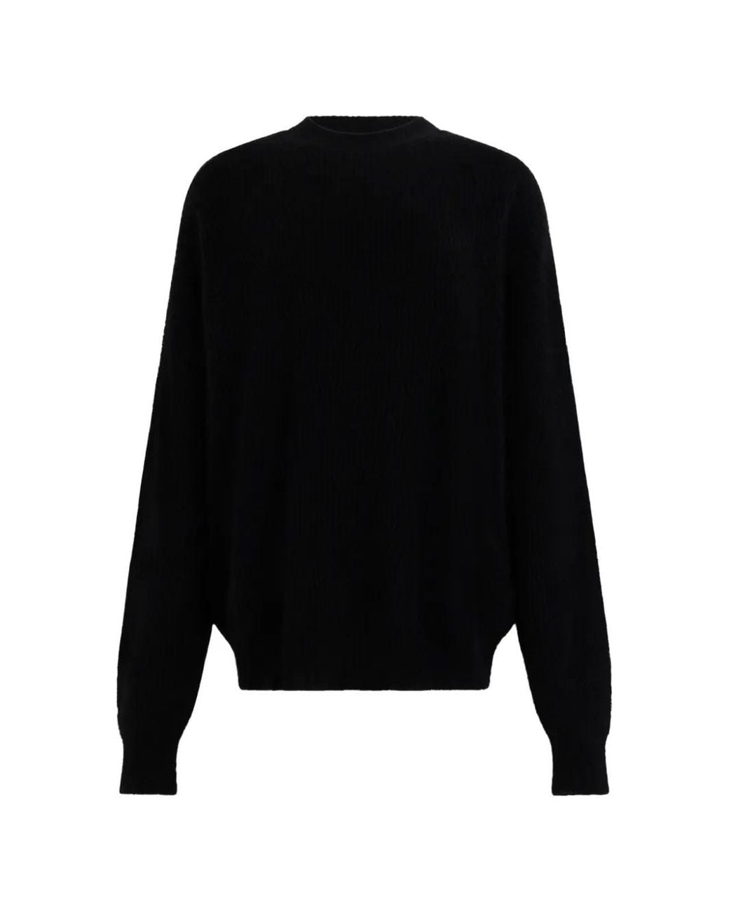 Uma Wang Black Gerippter Pullover