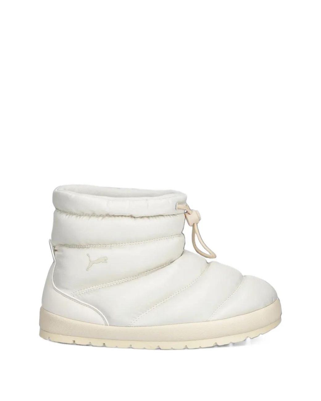 PUMA White Tuff Terra Quilted Drawstring Boots