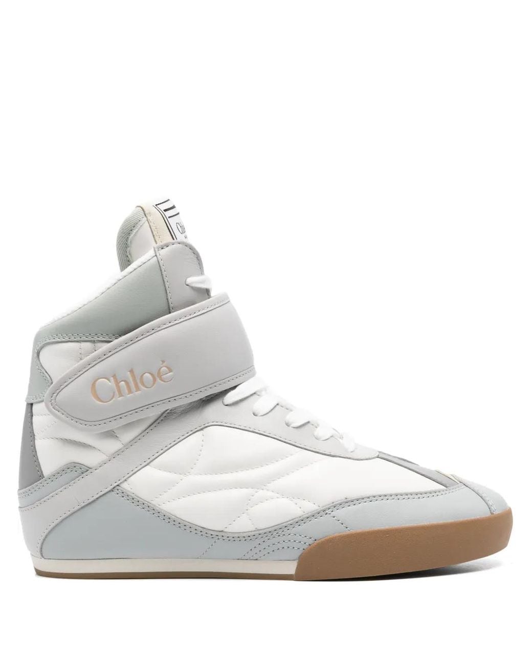 Chloé White Kick High-Top Sneakers