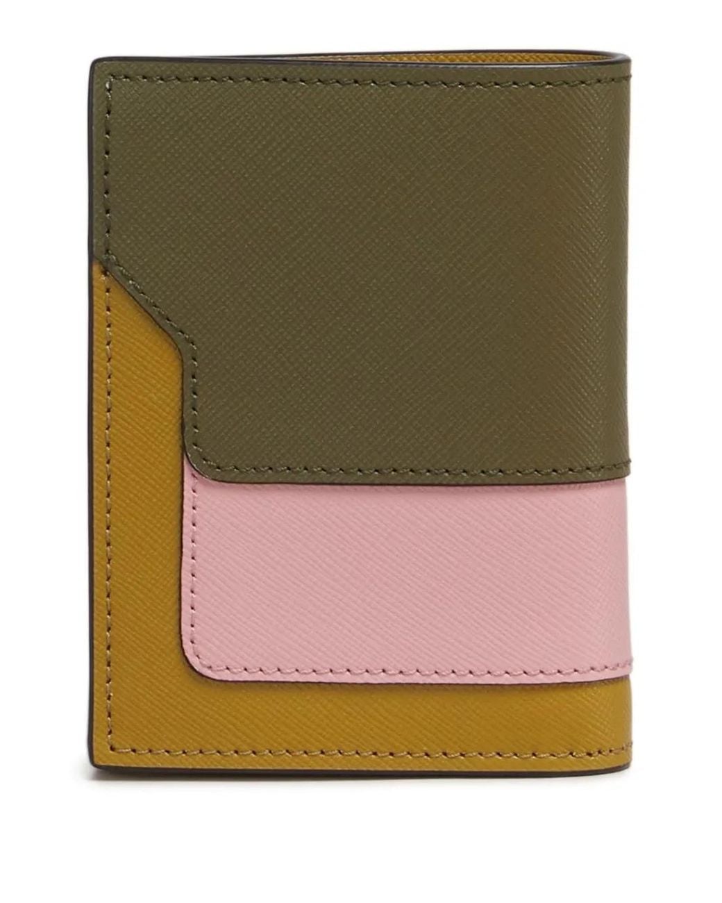 Marni Green Portefeuille À Plaque Logo