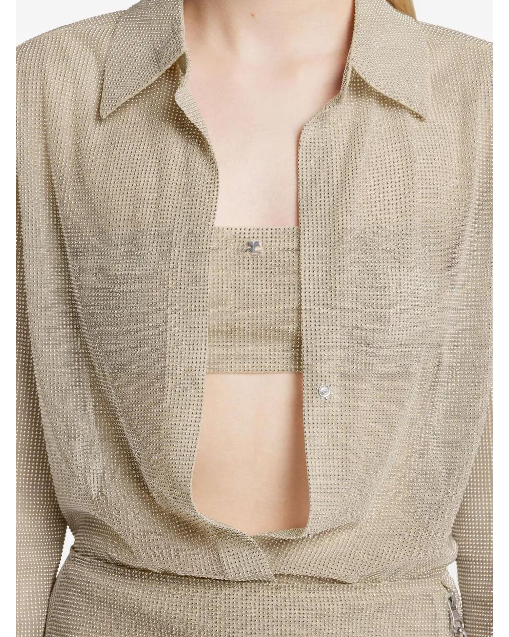 Courreges White Hotfix Shirt