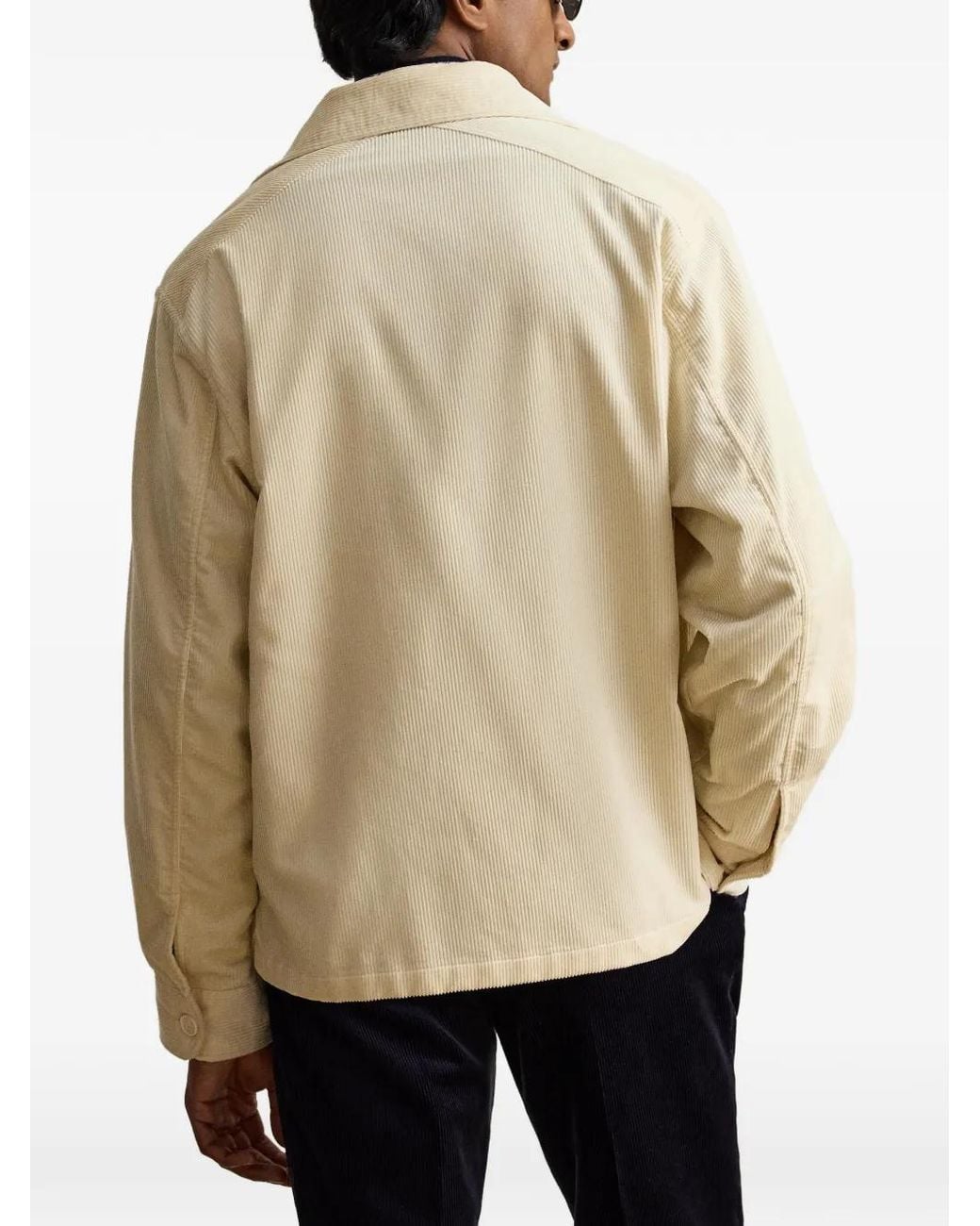 Ralph Lauren Natural Corduroy Pocket-Detail Shirt Jacket for men