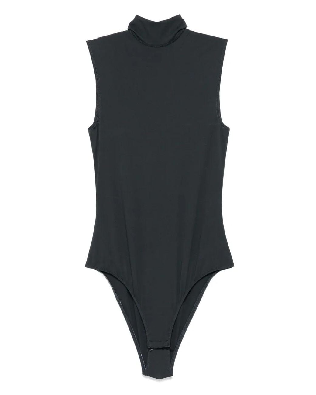 Nanushka Black Turtleneck Sleeveless Bodysuit