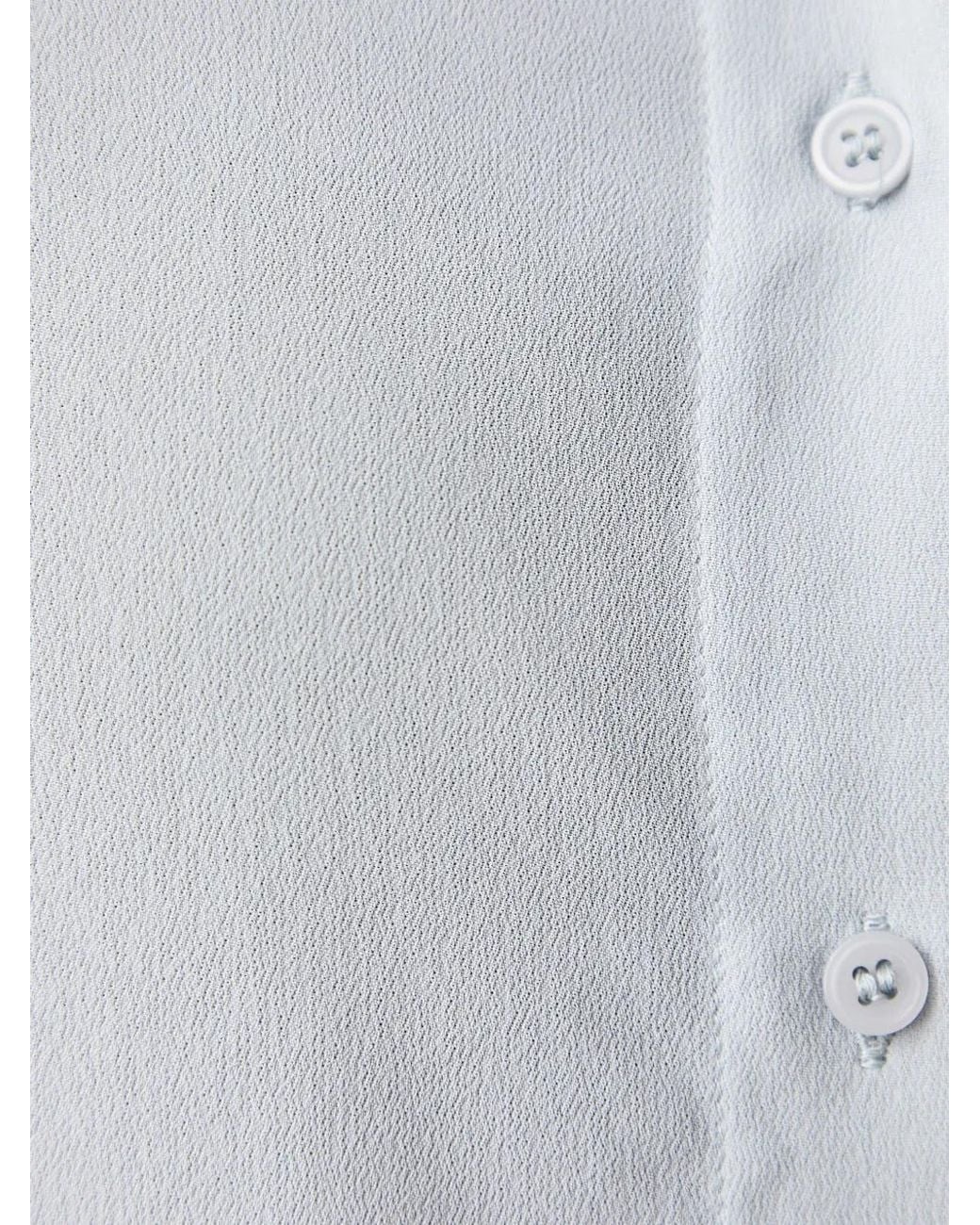 Sisley Gray Button-Side Long-Sleeve Shirt