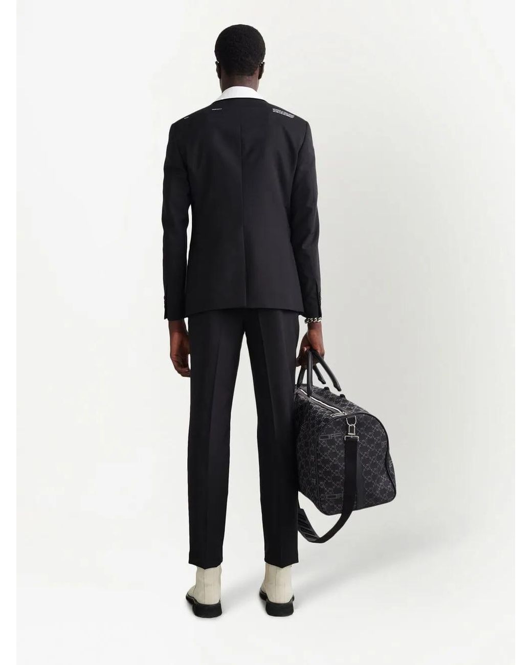 Off-White c/o Virgil Abloh Black Corporate Single-Breasted Blazer for men
