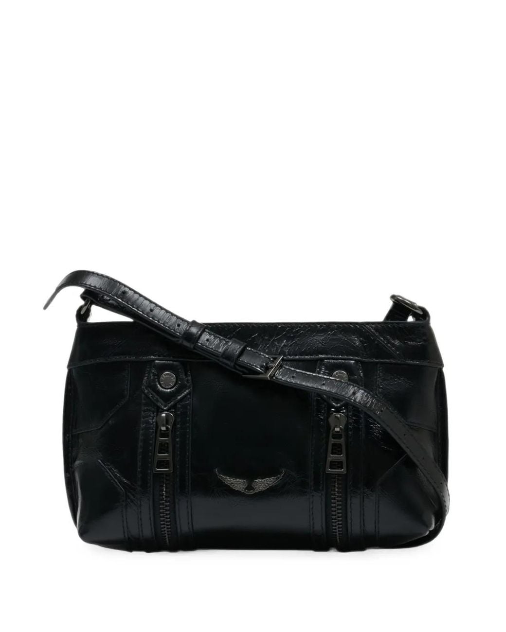 Zadig & Voltaire Black Sunny Mood Leather Crossbody Bag