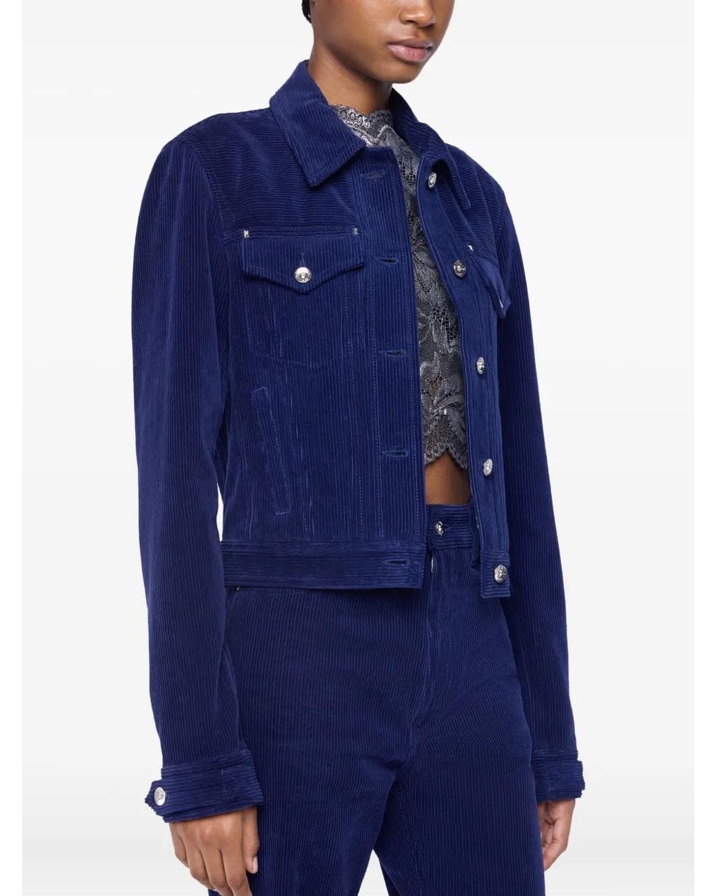 Rabanne Blue Corduroy Jacket