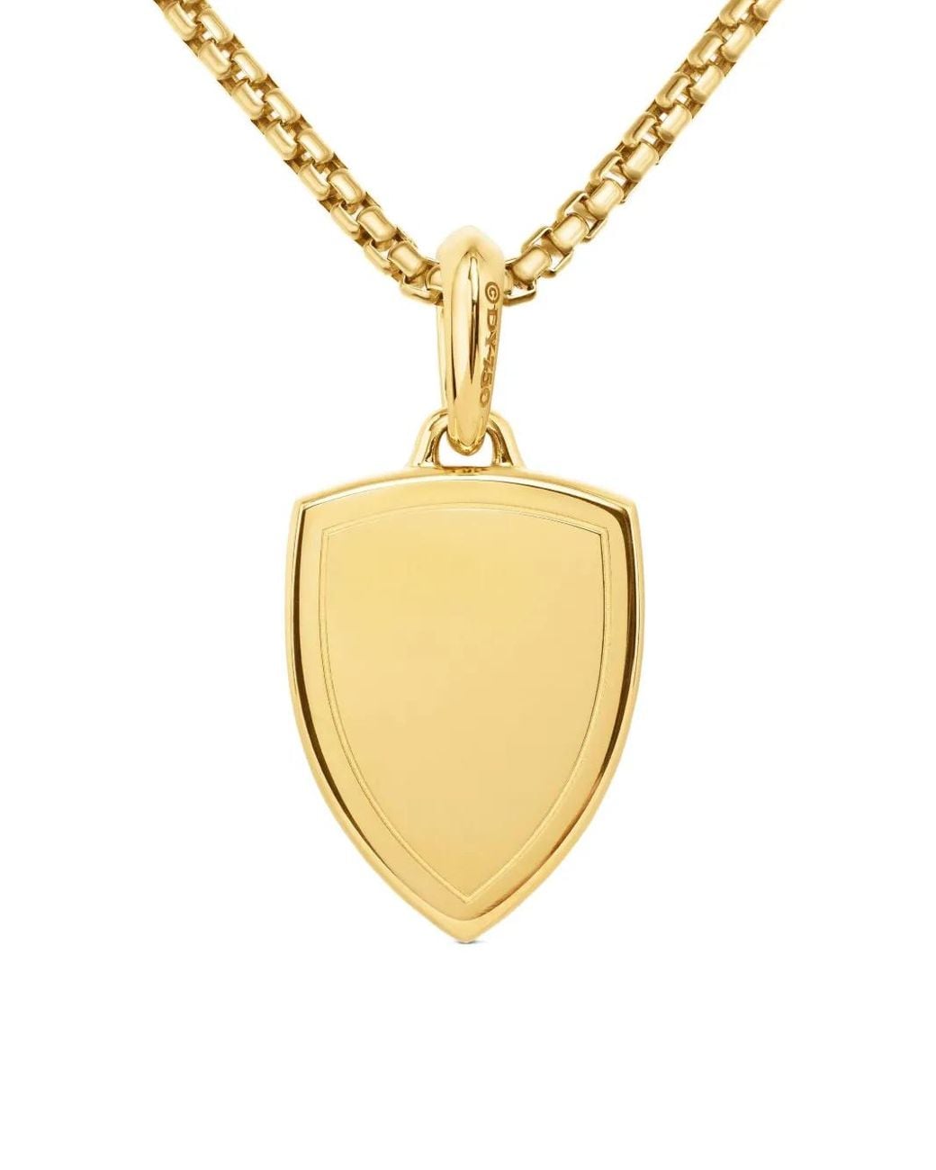 David Yurman Metallic 18Kt St. Michael Amulet (26Mm) for men