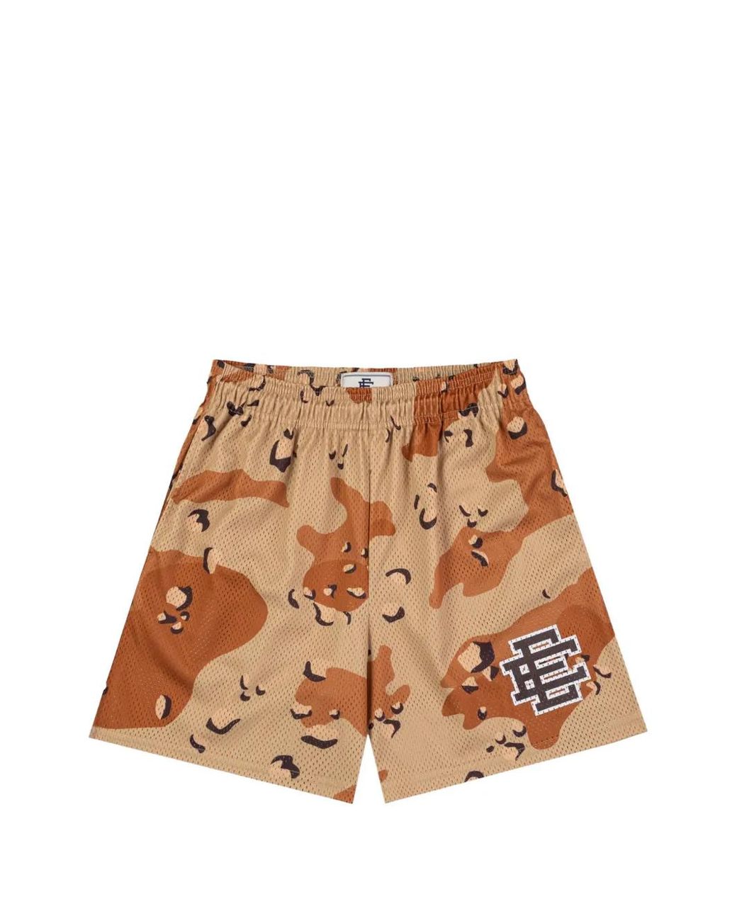 Eric Emanuel Ee Basic Mesh Shorts Met Camouflageprint in het Brown voor heren