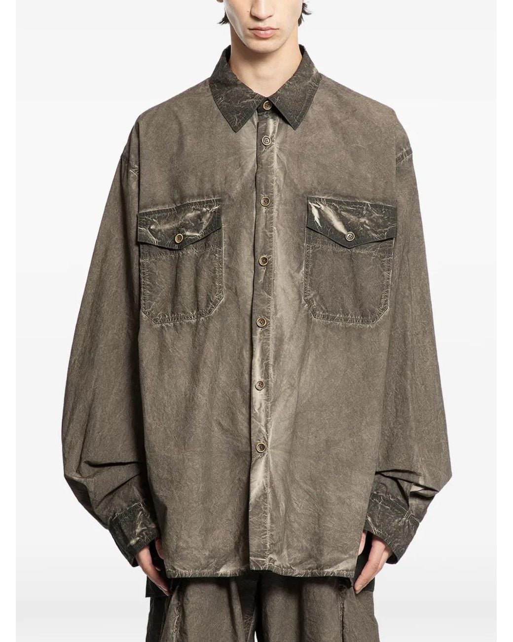 Camicia Tavis di Uma Wang in Brown da Uomo