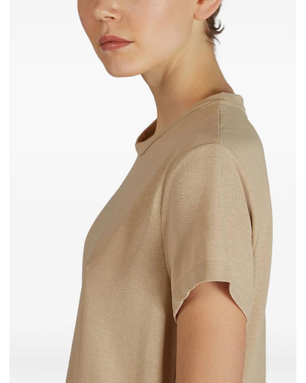 Zanone Natural Crew-Neck T-Shirt