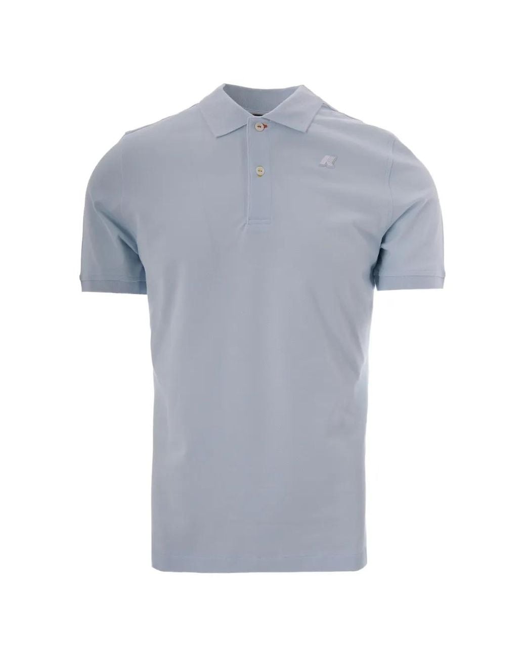 K-Way Gray Logo-Appliqué Polo Shirt for men