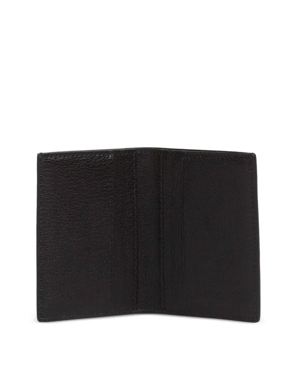 Tom Ford Black Embossed-Logo Foldable Leather Cardholder for men