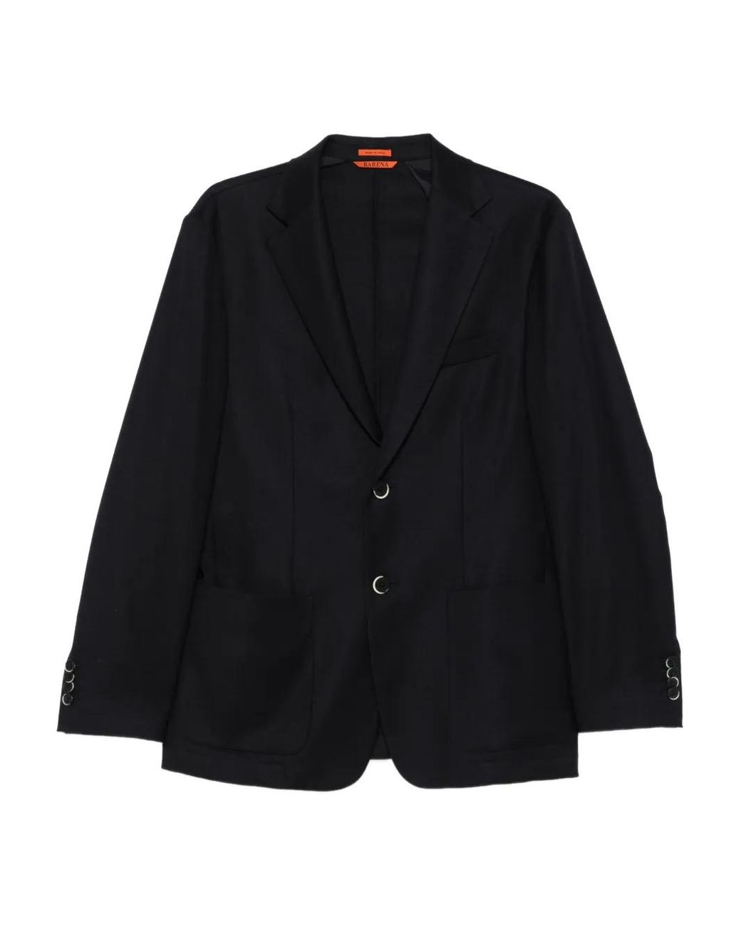 Barena Black Single-Breasted Blazer for men
