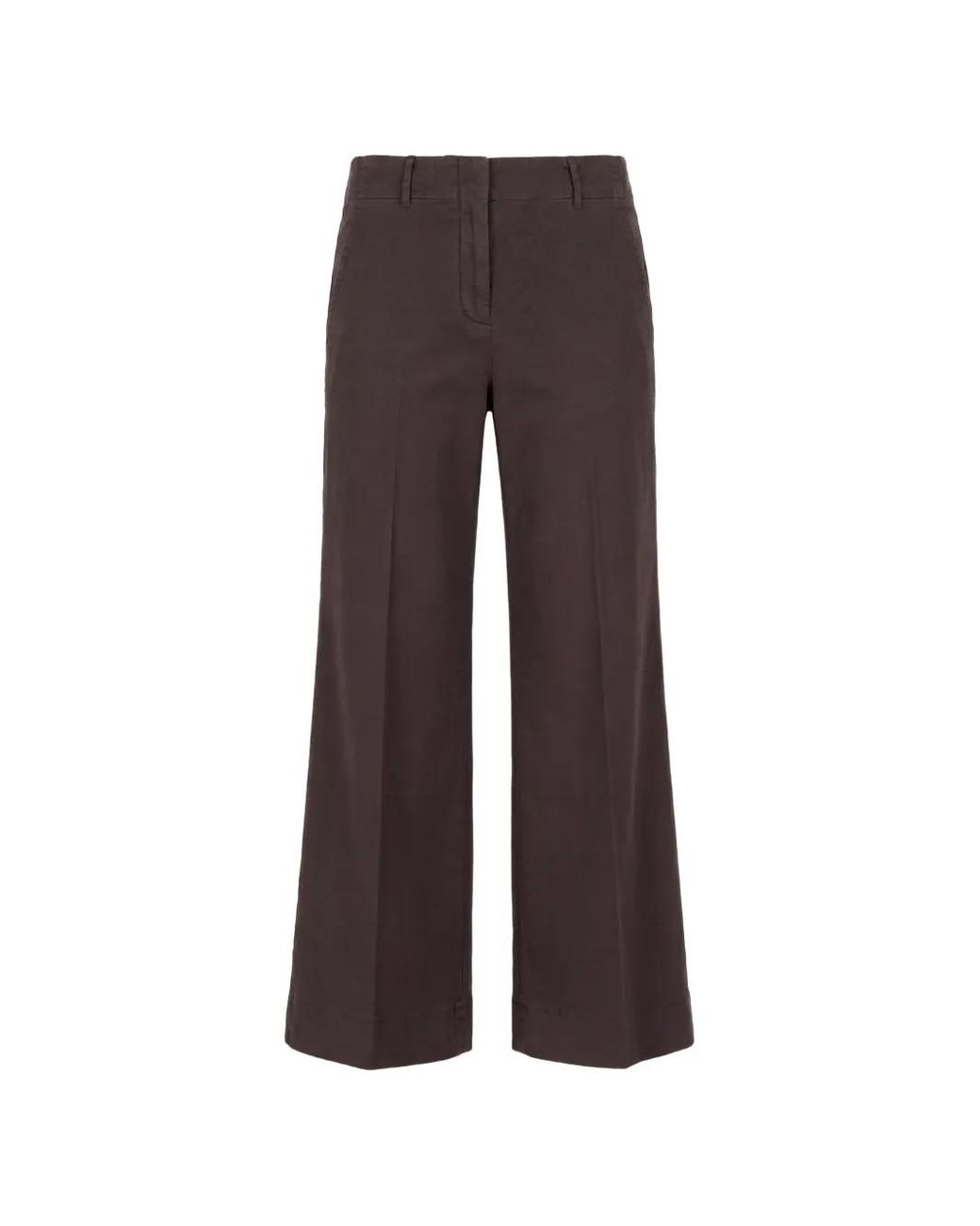 Slowear Brown Pantalon Ample À Plis Marqués