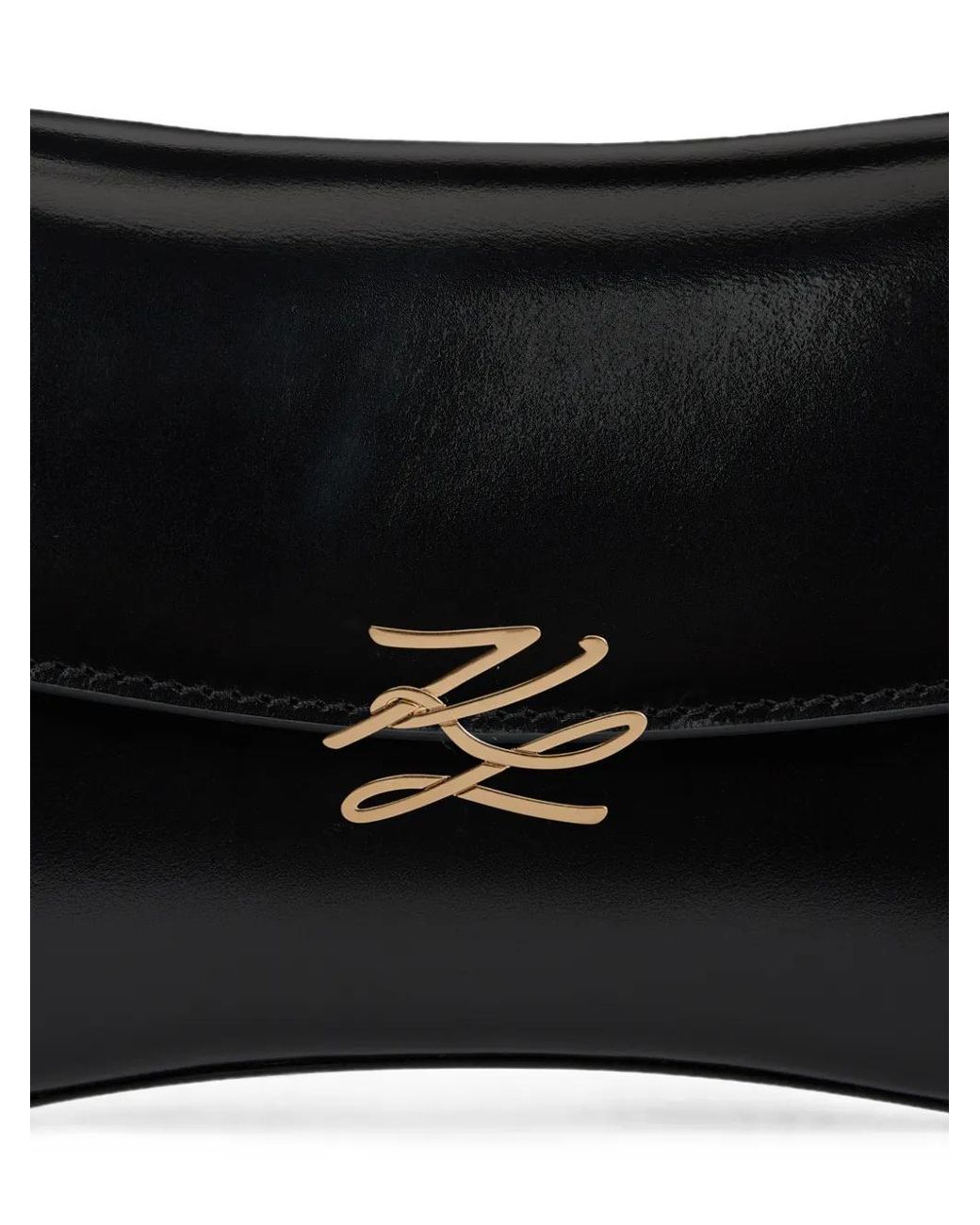 Karl Lagerfeld Black K/Autograph Top-Handle Crossbody Bag